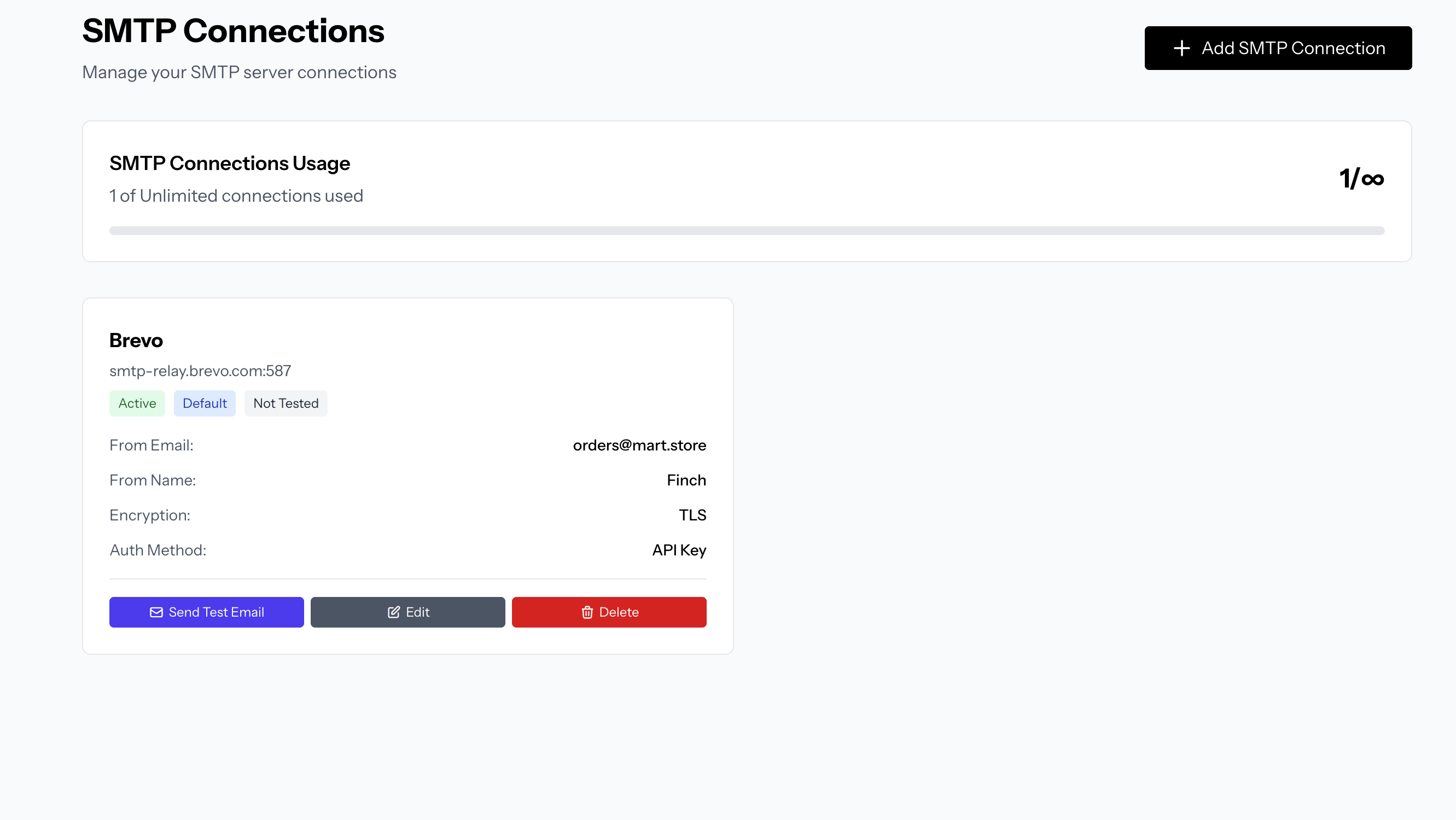 Mailer SMTP connections